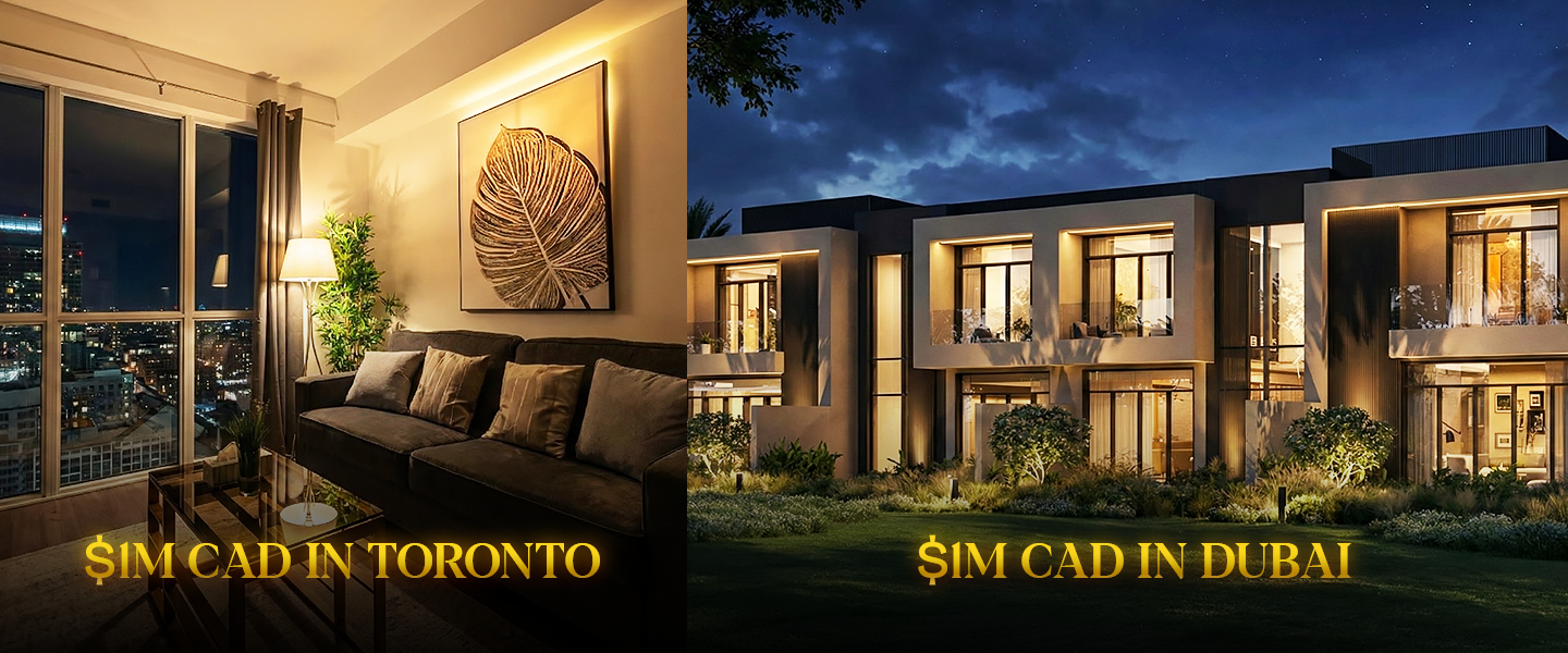 Toronto vs. Dubai: $1M CAD Buys a 1-Bedroom Condo or a 3-Bedroom Villa